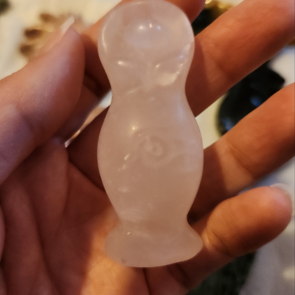 Mini Goddess In Rose Quartz